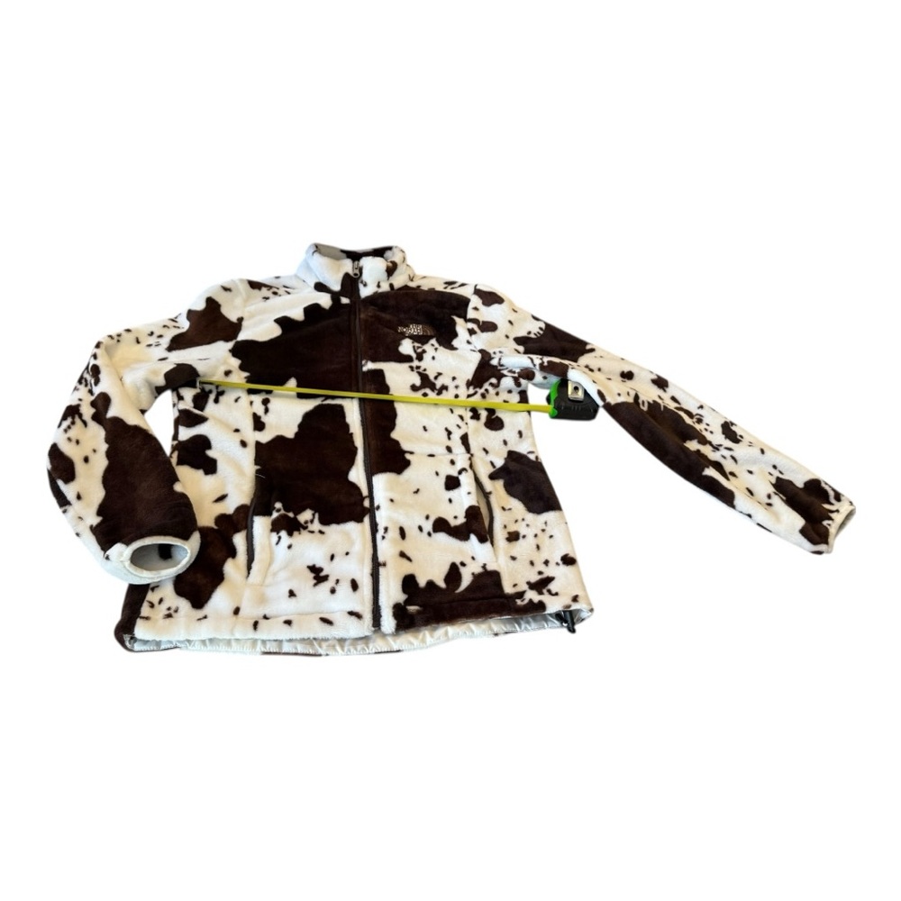 The North Face Brown and Cream Fleece Jacket